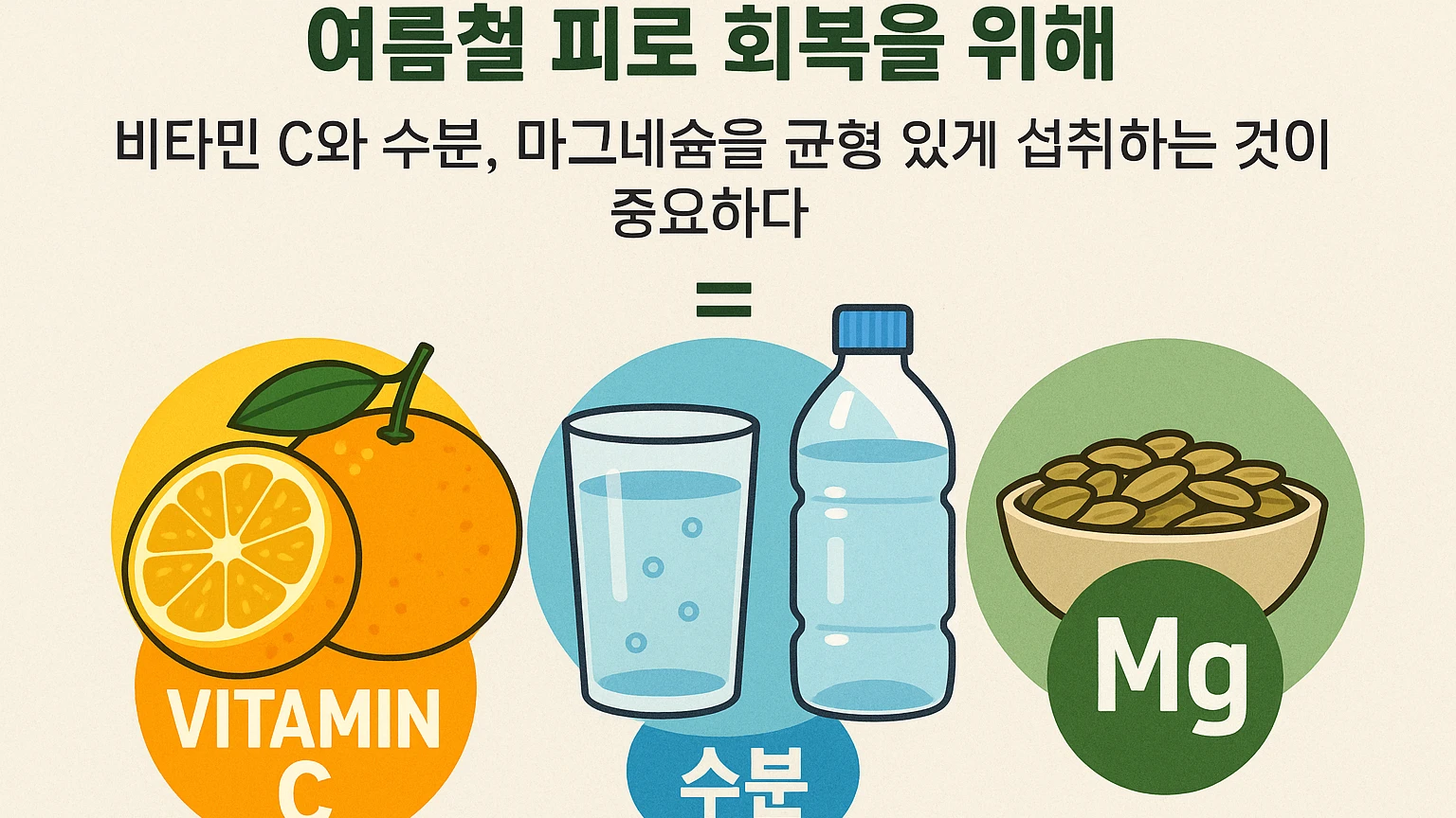 여름철 피로 회복을 돕는 영양소 팁